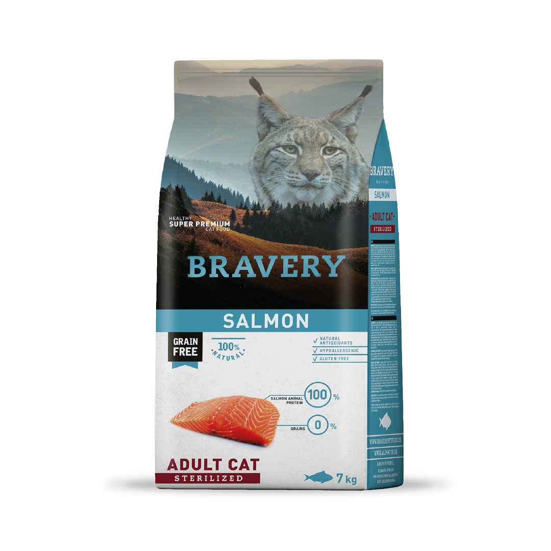 Bravery Salmon Adult Cat Sterilized 2kg