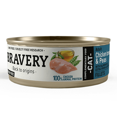 Bravery Cat Chicken & Peas 70 G