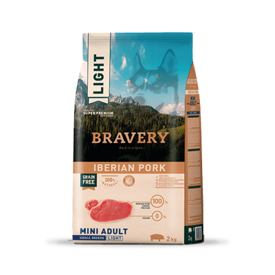 Bravery Light Iberian Pork Mini Adulto Small Breeds 2 Kg